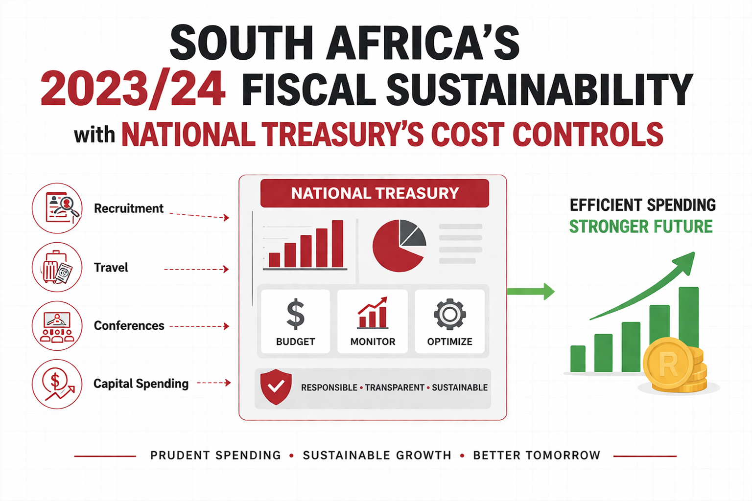 South Africa's 2023/24 Fiscal Sustainability with National Treasury's Cost Controls